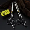 Marca de tubería tijeras para cortar cabello de peluquero de 6,0 pulgadas tijeras profesionales de acero inoxidable 440C 62HRC