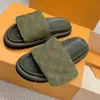 Designer Sliders Slippers Dames Sandalen Beroemde zonsondergang Flat Comfort Muilezels Verstelbare gewatteerde riem aan de voorkant Slippers Pool Pillow Slide Heren Slides Outdoorschoenen