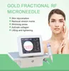Micro aiguille fractionnaire RF doré Microneedling élimination des cicatrices d'acné rétrécir la peau des Pores pour la maison