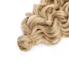 18 pouces Ocean Wave Tressage Cheveux Afro Ombre Trame Curl Tissage Synthétique Gris Tresse Ocean Wave Crochet Cheveux