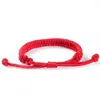 Charm armband röd tråd för kvinnor män smycken gåvor par hand rep lycklig stringcharm kent22
