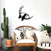 Resting Panda and Bamboo Metal Wall Art Black Iron Art Wall Decor Home Decor