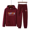 Designer Tracksuits Trapstar Brand Logo Men Ställer in mode Sportande kostym Huva tröja och sweatpants Menskläder 2 stycken Set Winter Clothes