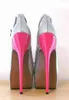 Sorbern Ultra 20cm Heel Pump Dress Shoes Pekad öppen Toe Extreme High Heel Special Arch Slanted Platform Visible Custom