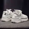 2022 mode été confortable décontracté blanc chaussures creux respirant plate-forme chaussures femme baskets sport sandales G220610
