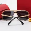 Pantherede Designer Sunglasses Mens Cat-eye Lens Gold-plated Leopard head Women Modern Fashion Brand Optical Frame Ladies Panther 212g