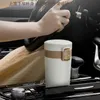 Kvinnlig termose kopp kaffe vakuum isolering kopp man termos rånar kallt kvarhållande vakuumflaskor förseglade resor bil termisk flaska
