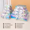 Ruban laser cadeau fête de vacances bonbons vêtements emballage général carton sac en papier support taille personnalisée imprimé 220706