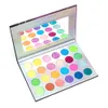 Fluorescent Halloween Eyeshadow Palette 24 Colors Glow in Dark Eye Shadow Palettes Glitter Neon Pigmented Bright Colorful Matte Shimmer Green Blue Red Makeup