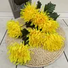 Decorative Flowers & Wreaths Simulated Chrysanthemum Bouquet Layout Flower Decoration Beside The Cemetery Wedding Festival Home Arrangement