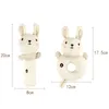 Bébé Hochets Animal en peluche Ours Lion Lapin Doux en peluche Hochet Shaker Squeeze to Sound Cadeaux de douche pour filles garçons Lot de 2