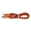 PU Leather Micro Type C USB Cables Fast Charger Data Sync Sync Charging Coll Cable Cable