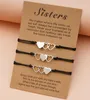 Bracelets de charme Charmsmic Heart Design pour sœurs jumeaux amis pour toujours cadeau d'anniversaire en acier inoxydable tressé bijouxcharm