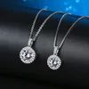 Pendant Necklaces Moissanite Jewelry Necklace 925 Sterling Silver 1 Noble Quality Women Jewelry Anniversary Gift