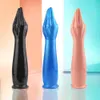 Överdimensionerad simulering knytnäve dildo hand touch g point anal plug vaginal onani tpe sucker leksak unisexy par gay sexiga leksaker