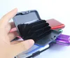 Aluminiumlegering Mini Portf￶ljskortfiler H￥llare F￤rg Anti-Magnetic Card Box Proterable Cover Case Exklusion Stripe Resistant Aluma Wallet SN4095