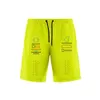 F1 Team Shorts Formel1 T-shirt Mänshorts Set Fashion Casual Loose Beandable Beach Pants 2022 Summer