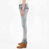 2023 Designer Amirrss Mens Jeans Fashion High Street Trend Side Zipper Wrinkle Patchwork Knee Hole Straight Tube Slim Stacked Men TP59
