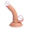 NXY Dildos Sug Curved Penis med äggklitoris Stimuleringsmassage Män och kvinnor använder onani anus för att plugga små 0316