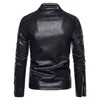 Männer 2021 Faux Leder Jacke Motorrad Herbst Männer Jacken Weiße Männliche Leder Jacke Runner Männlichen Pu Leder Jacken 5Xl auf Verkauf L220725