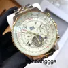 Men Watches 5-pin Flywheel Automatic Mechanical Watch 45mm Round Bezel Fashion Business Wristwatches Montre De Luxe 03JQ