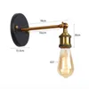 American Retro Sconce Wall Lamps Vintage Loft Lights E27 Bulb Plated Iron Retro Industrial Home Deco Lighting Fixtures Luminaria H1949420