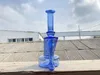 Narguilés, rbr, bleu, Bang en verre Heady Water Pipe Recycler Dab Rig Perc Oil Rigs