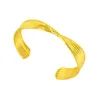 2022 Braccialetti per le donne Bracciale intrecciato con fiocco Vintage Bracciale in metallo rame Colore oro Coppia africana Gioielli africani Dubai Regalo di Natale Donna