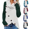 Kadın Sweaters Uzun Kış Paltoları Kadınlar İçin Uzun Kış Paltoları Kazak Tıknaz Kukle Boyun Kılıf Kazak Üst Asimetrik Sweaterwomen