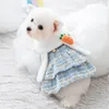 Roupas de gato roupas de cachorro para pequenos cães médios gatos vestido doce saia princesa