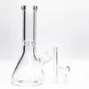 Bongs de vidrio grueso Cachimbas 35 CM Base de vaso Bong de vidrio Diseño clásico súper pesado Bongs de agua de 9 mm de espesor con accesorios para fumar