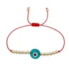 Bohemia evil eye bracelet acrylic gold bead bracelet designer jewelry woman party red rope knot South American Bracelets for Teen Girls Size Adjustable 3 Colors