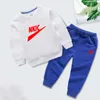 Garçon marque LOGO imprimer vêtements ensembles printemps enfants hauts pantalons ensembles de sport enfants vêtements garçons survêtement pour 100% pur coton