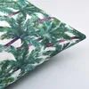 Taie d'oreiller imperméable extérieur housse de coussin impression recto verso jeter taie d'oreiller décorative tropicale pour jardin patio décor à la maison Case2986