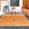 Teppiche, nordischer Luxus für Wohnzimmer, Lounge-Teppich, große Teppiche, Schlafzimmerteppich, moderne Heimdekoration, Matte, Orange-Serie, Matten, Teppiche, Teppiche