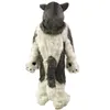 Performance Grey Wolf Husky Dog Mascot Trajes Halloween Christmas Animal Cartoon Roupfits Suit de publicidade