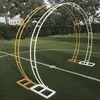 Party Decoration Outdoor Double Wedding Arch Round Ring Christmas Backdrop Stand Halloween Home Stage Bakgrund Circle Archparty