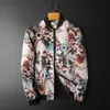 Giacche da uomo Spring Creative Sport Character Bomber Outfit Jacket Men Zipper Stand Collar Vingtage Floral Printed MenMen's