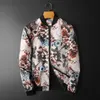 Jackets masculinos Spring Creative Creative Sport Caracterizador de bombardeiro jaqueta de manobra de zíper de zíper de colar