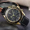 Multifunktionsuhren Herren 2022 LIGE Top Marke Luxus Casual Leder Quarz Herrenuhr Business Uhr Männlich Sport Wasserdicht Datum Chronograph