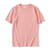 Summer 100% Cotton Women T-shirts Plain Solid Basic Top Short Sleeve Classic Tees Female Casual O-Neck Slim Customized 220g CX220331