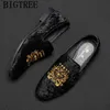Formal Shoes Men Classic Coiffeur Dress Elegant Evening Italian Brand s Loafers Big Size 48 Buty220513