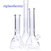 Tjocka glas bongs vattenpipa 35 cm bägare basglas bong super tung klassisk design vatten bongs 9 mm tjock med rökningstillbehör