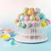 Baby Shower Girl Boy Transparent Name Age Box Donut Wall Stand Wedding Decoration One First Birthday Party Gift217U322G7986816