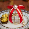 Br￶llopsgodisl￥da tinplatta f￥gelburar med handtag choklad favorit l￥dor f￶rpackning presentf￶rpackning parti leveranser 220811