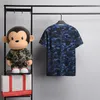 Designer Mens Shark T Shirt Womens Camouflage Print Short Sleeves Cotton Young Students Tees Asian Size M-XXXL