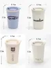 280 ml de eco amigável biodegradável Tumblers reutilizáveis ​​logotipo personalizado de trigo de palha de café para casa e ao ar livre