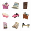DIY Dollhouse Rotate Music Box Miniature Assemble Kits Doll House With Furnitures Wooden House Toys for Children Birthday Gift