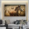 Modern Canvas Painting Abstract Running Horse Animal Posters and Prints Wall Art Pictures for Living Bedroom Home Decor Cuadros