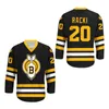MAG THR 20 CARL RACKI YOUNGBLOOD MOVIEJJERSEY THUNDER BAY BOMBERS MOVIE HOCKEY JEJOLSEYS WHITE JOUGH JERSEYS STITCHED FAST